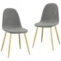 Sillas de comedor 2 unidades terciopelo gris claro de vidaXL, Sillas de comedor - Ref: Foro24-325668, Precio: 132,56 €, Descu...