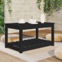 Mesa de jardín madera maciza pino negro 82,5x50,5x45 cm