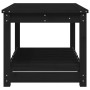 Mesa de jardín madera maciza pino negro 82,5x50,5x45 cm
