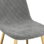 Esszimmerstühle 2 Einheiten hellgrauer Samt von vidaXL, Essstühle - Ref: Foro24-325668, Preis: 135,05 €, Rabatt: %