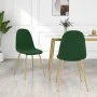 Dining chairs 2 units dark green velvet by vidaXL, dining chairs - Ref: Foro24-325670, Price: 135,05 €, Discount: %