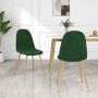 Sillas de comedor 2 unidades terciopelo verde oscuro de vidaXL, Sillas de comedor - Ref: Foro24-325670, Precio: 135,90 €, Des...