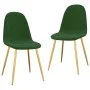 Dining chairs 2 units dark green velvet by vidaXL, dining chairs - Ref: Foro24-325670, Price: 135,05 €, Discount: %