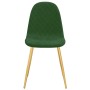 Sillas de comedor 2 unidades terciopelo verde oscuro de vidaXL, Sillas de comedor - Ref: Foro24-325670, Precio: 135,90 €, Des...