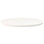 Tablero de mesa ovalado madera maciza pino blanco 70x35x2,5 cm