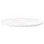 Tablero de mesa ovalado madera maciza pino blanco 80x40x2,5 cm