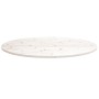 Tablero de mesa ovalado madera maciza pino blanco 90x45x2,5 cm