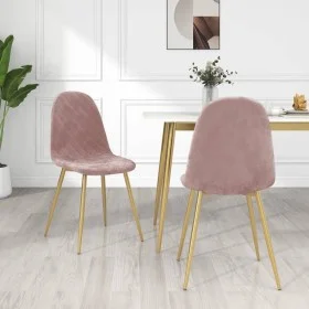 Esszimmerstühle 2 Einheiten rosa Samt von vidaXL, Essstühle - Ref: Foro24-325672, Preis: 143,23 €, Rabatt: %