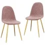 Esszimmerstühle 2 Einheiten rosa Samt von vidaXL, Essstühle - Ref: Foro24-325672, Preis: 143,23 €, Rabatt: %