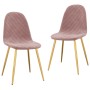 Esszimmerstühle 2 Einheiten rosa Samt von vidaXL, Essstühle - Ref: Foro24-325672, Preis: 145,79 €, Rabatt: %