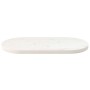 Tablero de mesa ovalado madera maciza pino blanco 60x30x2,5 cm en Tableros para mesas | Comprar online en Foro24