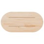 Tablero de mesa ovalado madera maciza pino blanco 70x35x2,5 cm en Tableros para mesas | Comprar online en Foro24