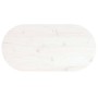 Tablero de mesa ovalado madera maciza pino blanco 70x35x2,5 cm en Tableros para mesas | Comprar online en Foro24