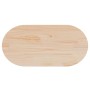 Tablero de mesa ovalado de madera maciza de pino 80x40x2,5 cm en Tableros para mesas | Comprar online en Foro24