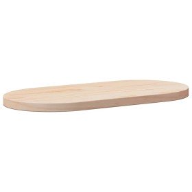 Tablero de mesa ovalado de madera maciza de pino 90x45x2,5 cm Tablero de mesa ovalado de madera maciza de pino 90x45x2,5 cm
