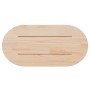 Tablero de mesa ovalado madera maciza pino blanco 90x45x2,5 cm en Tableros para mesas | Comprar online en Foro24