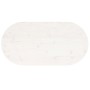 Tablero de mesa ovalado madera maciza pino blanco 90x45x2,5 cm en Tableros para mesas | Comprar online en Foro24