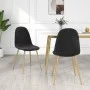 Sillas de comedor 2 unidades terciopelo negro de vidaXL, Sillas de comedor - Ref: Foro24-325674, Precio: 137,53 €, Descuento: %