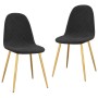 Sillas de comedor 2 unidades terciopelo negro von vidaXL, Essstühle - Ref: Foro24-325674, Preis: 139,65 €, Rabatt: %