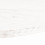 Tablero de mesa ovalado madera maciza pino blanco 110x55x2,5 cm