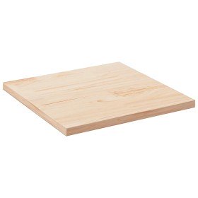 Tablero de mesa cuadrado de madera maciza de pino 80x80x2,5 cm