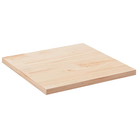 Tablero de mesa cuadrado de madera maciza de pino 80x80x2,5 cm