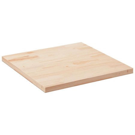 Tablero de mesa cuadrado madera maciza de pino 90x90x2,5 cm