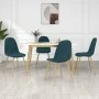 Dining chairs 4 units blue velvet by vidaXL, dining chairs - Ref: Foro24-325678, Price: 179,24 €, Discount: %