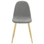 Dining chairs 4 units light gray velvet by vidaXL, dining chairs - Ref: Foro24-325679, Price: 177,43 €, Discount: %