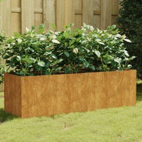 Jardinera acero corten 120x40x40 cm en Maceteros y jardineras | Comprar online en Foro24
