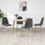 Esszimmerstühle 4 Einheiten aus dunkelgrauem Samt von vidaXL, Essstühle - Ref: Foro24-325680, Preis: 155,42 €, Rabatt: %