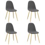 Dining chairs 4 units dark gray velvet by vidaXL, dining chairs - Ref: Foro24-325680, Price: 155,19 €, Discount: %