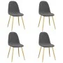 Sillas de comedor 4 unidades terciopelo gris oscuro de vidaXL, Sillas de comedor - Ref: Foro24-325680, Precio: 155,41 €, Desc...