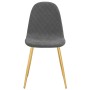 Dining chairs 4 units dark gray velvet by vidaXL, dining chairs - Ref: Foro24-325680, Price: 155,19 €, Discount: %