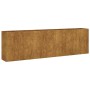 Jardinera acero corten 280x40x80 cm en Maceteros y jardineras | Comprar online en Foro24