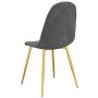 Dining chairs 4 units dark gray velvet by vidaXL, dining chairs - Ref: Foro24-325680, Price: 155,19 €, Discount: %