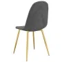 Sillas de comedor 4 unidades terciopelo gris oscuro de vidaXL, Sillas de comedor - Ref: Foro24-325680, Precio: 155,41 €, Desc...