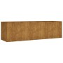 Jardinera acero corten 280x80x80 cm en Maceteros y jardineras | Comprar online en Foro24
