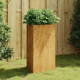 Jardinera de acero corten 50x43x75 cm en Maceteros y jardineras | Comprar online en Foro24