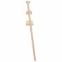 Estante de baño madera maciza de pino 63,5x32x179 cm