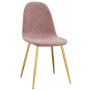 Esszimmerstühle 4 Einheiten rosa Samt von vidaXL, Essstühle - Ref: Foro24-325683, Preis: 193,13 €, Rabatt: %