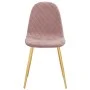 Sillas de comedor 4 unidades terciopelo rosa de vidaXL, Sillas de comedor - Ref: Foro24-325683, Precio: 190,37 €, Descuento: %