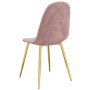 Esszimmerstühle 4 Einheiten rosa Samt von vidaXL, Essstühle - Ref: Foro24-325683, Preis: 193,13 €, Rabatt: %