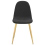 Sillas de comedor 4 unidades terciopelo negro de vidaXL, Sillas de comedor - Ref: Foro24-325685, Precio: 212,85 €, Descuento: %