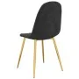 Sillas de comedor 4 unidades terciopelo negro de vidaXL, Sillas de comedor - Ref: Foro24-325685, Precio: 218,42 €, Descuento: %