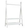 Perchero de madera maciza de pino blanco 100x45,5x150 cm