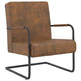 Brown fabric cantilever chair by vidaXL, Armchairs - Ref: Foro24-325734, Price: 95,82 €, Discount: %