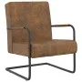 Silla voladiza de tela marrón de vidaXL, Sillones - Ref: Foro24-325734, Precio: 95,00 €, Descuento: %
