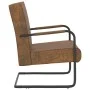 Silla voladiza de tela marrón de vidaXL, Sillones - Ref: Foro24-325734, Precio: 95,00 €, Descuento: %