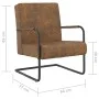 Silla voladiza de tela marrón de vidaXL, Sillones - Ref: Foro24-325734, Precio: 95,00 €, Descuento: %